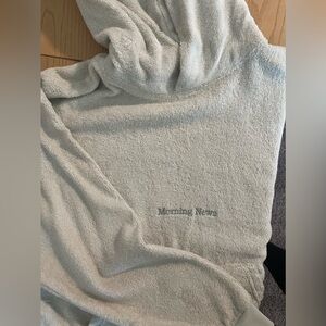 Sage morning news terry cloth hoodie